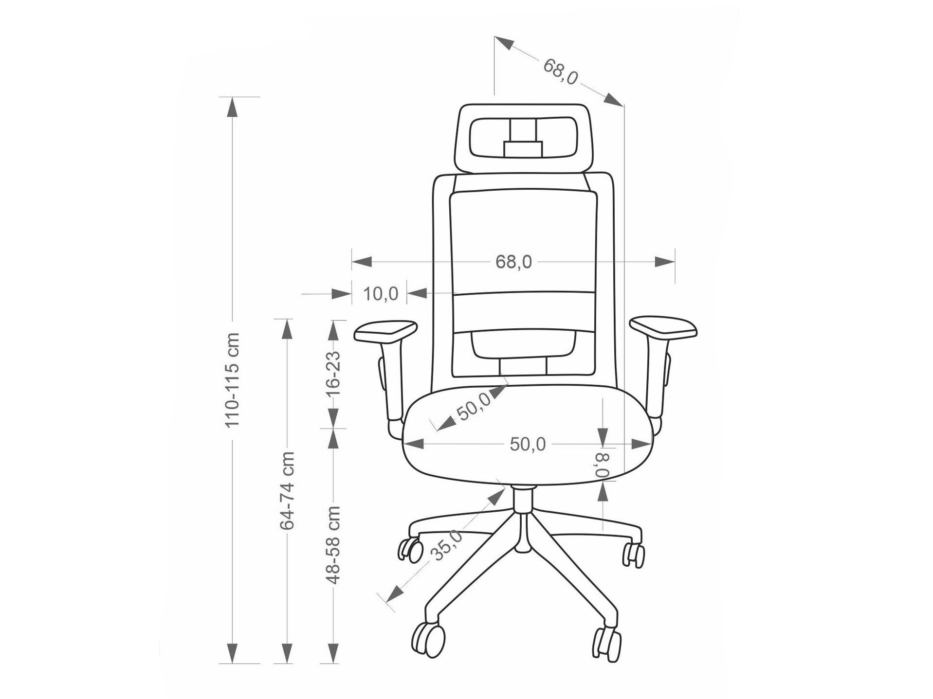 Kontorstol Houston 2113