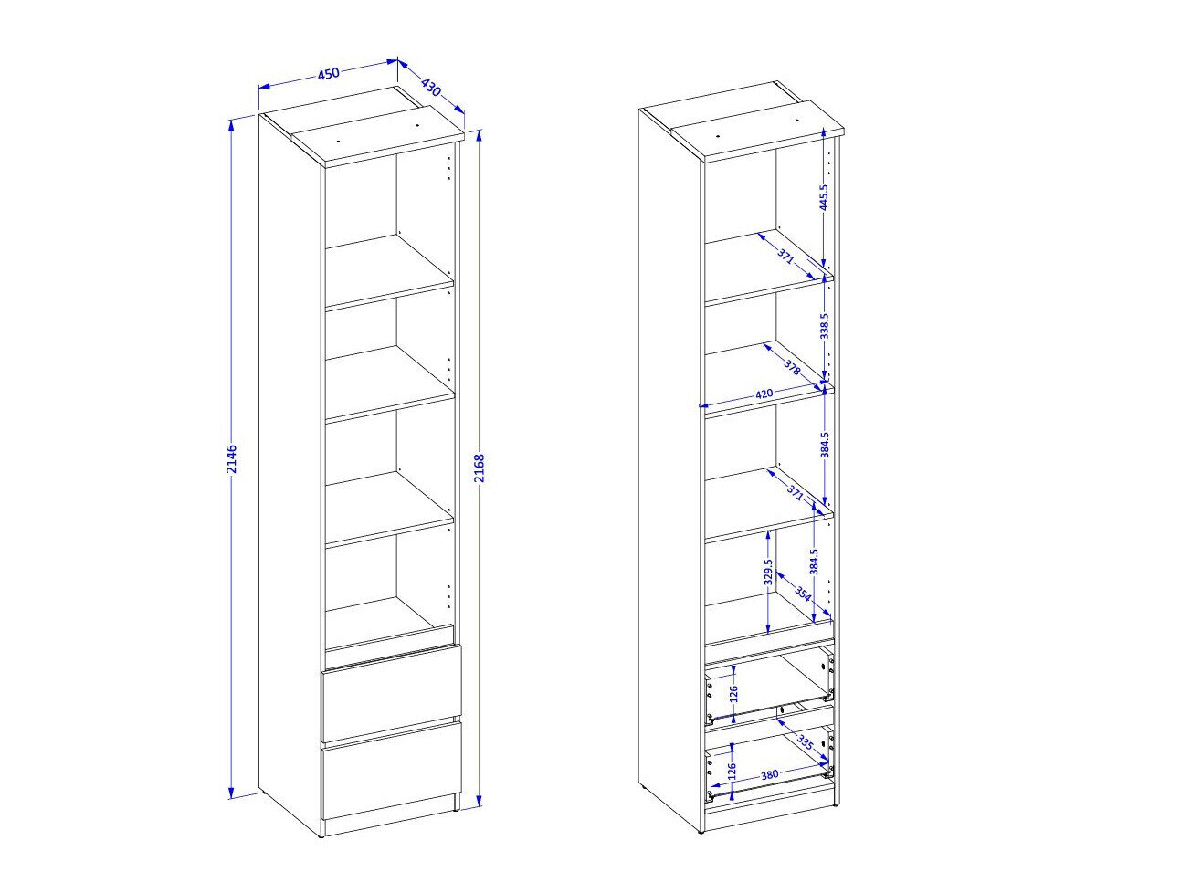 Reol Nolcala 111 (Egetræ + Eukalyptus)