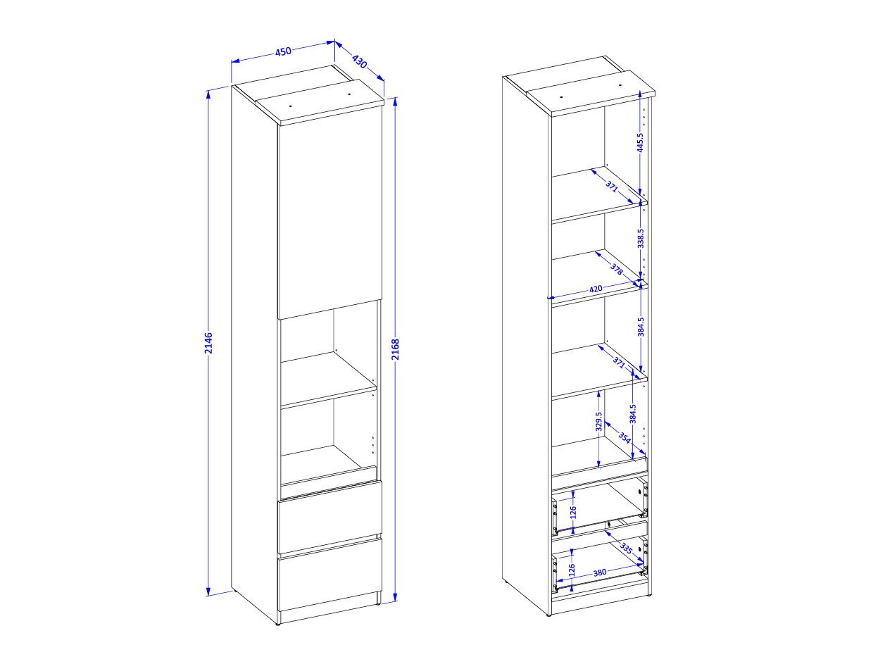 Reol Nolcala 112 (Egetræ + Beige)