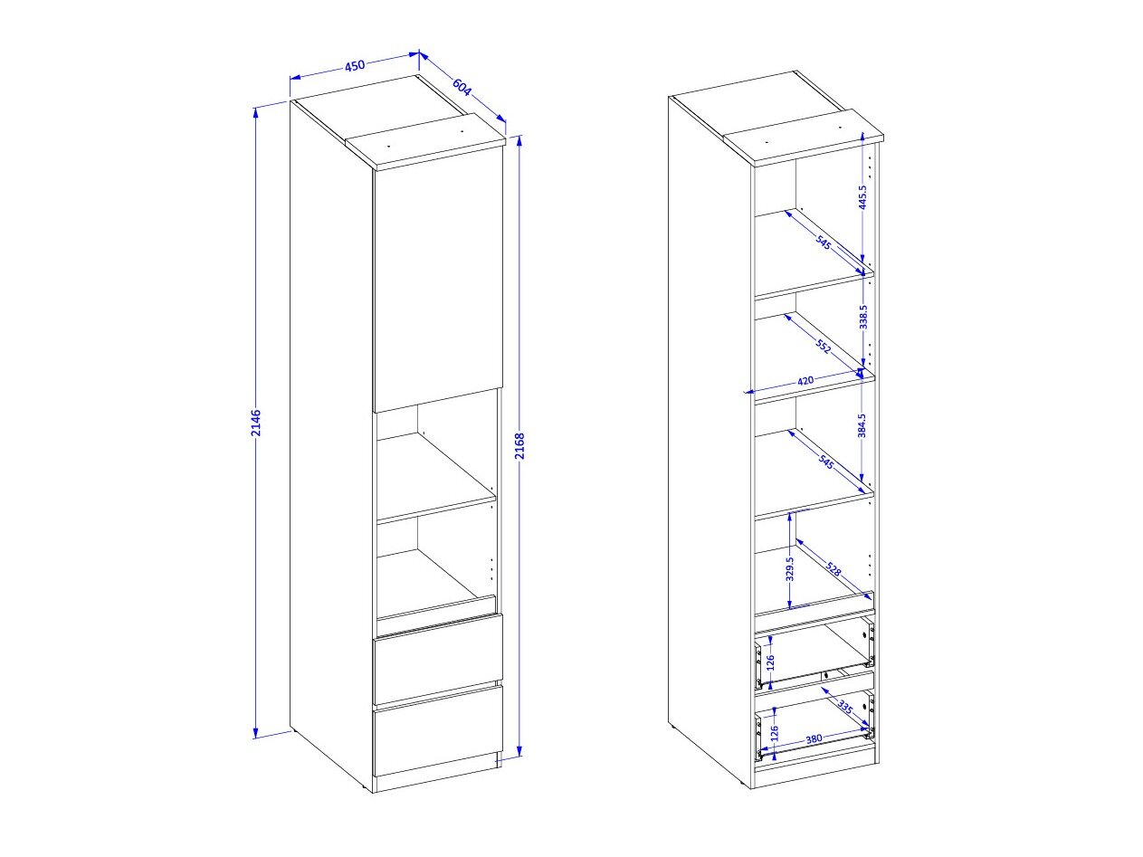 Reol Nolcala 118 (Egetræ + Beige)