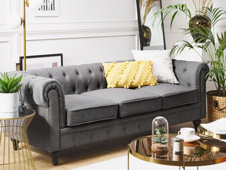 Chesterfield sofa Cirdoro 100 (Pilka)