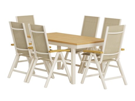 Tafel en stoelen set Dallas 5204