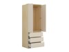 Möbel-Set Nolcala 122 (Eichenholzoptik + Beige)