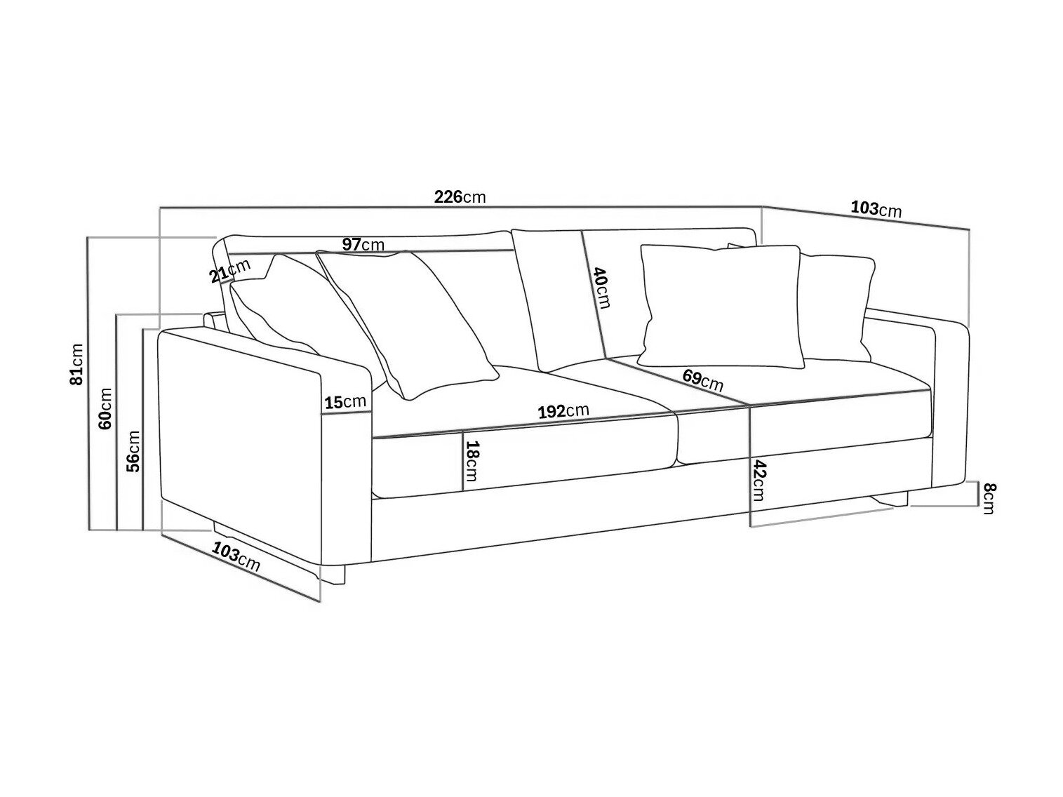 Sofa Tivsoe 109 (Lincoln 01)