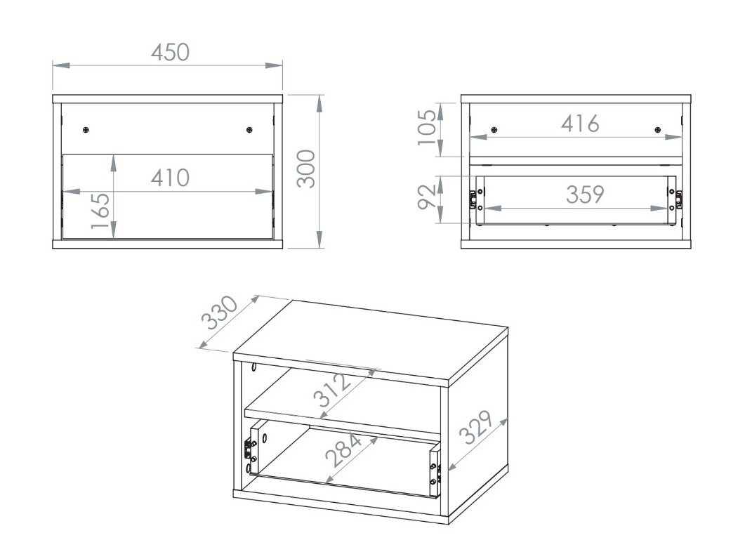 Sengebord Morsero 106