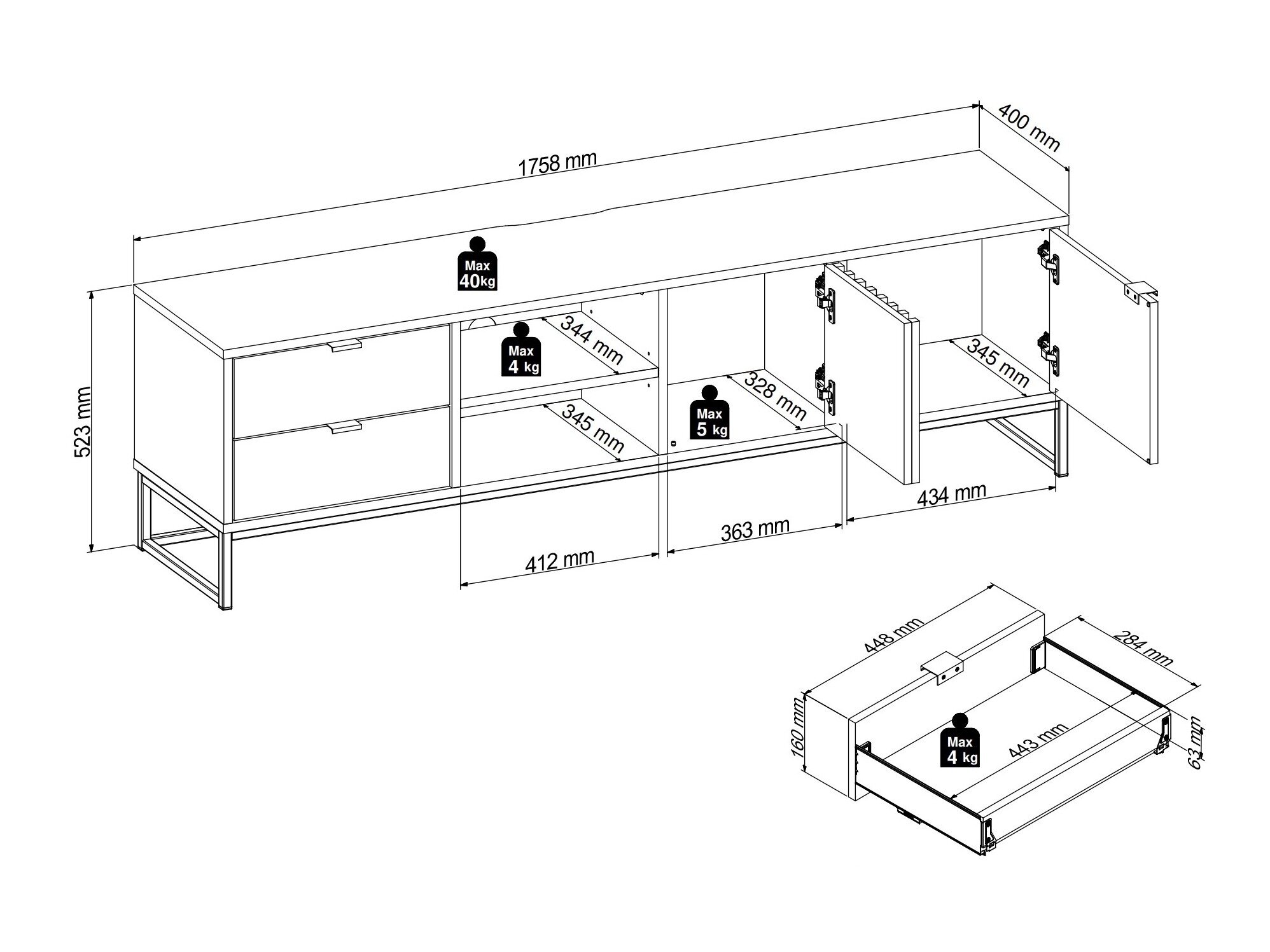 Stuemøbelsæt Sondelu 106