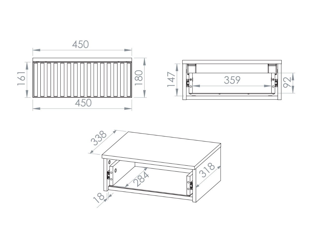 Sengebord Marmeli 131
