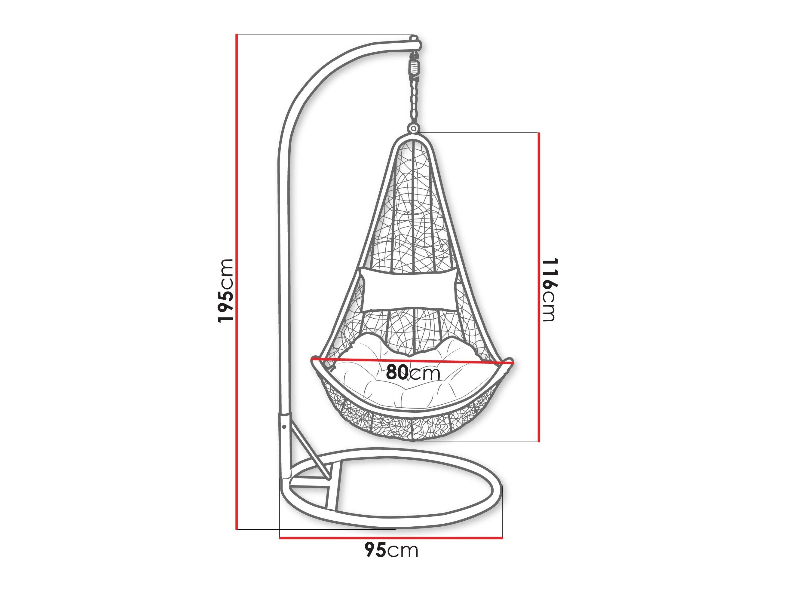 Hængestol Comfivo Figae (Beige)