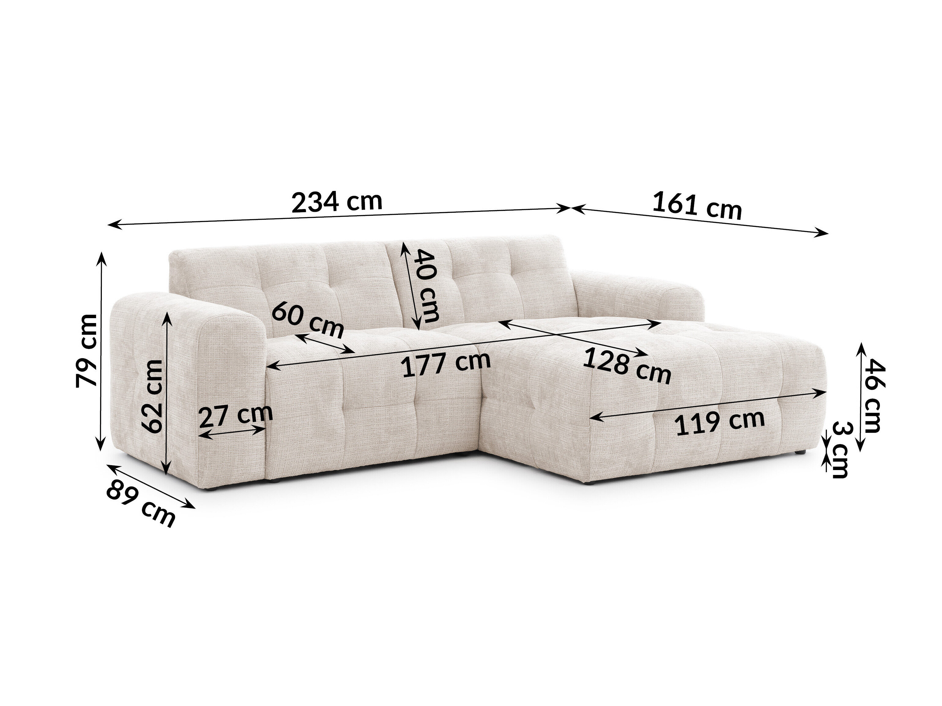 Gestoffeerde meubelset Rocklin 183 (Cremona 02)