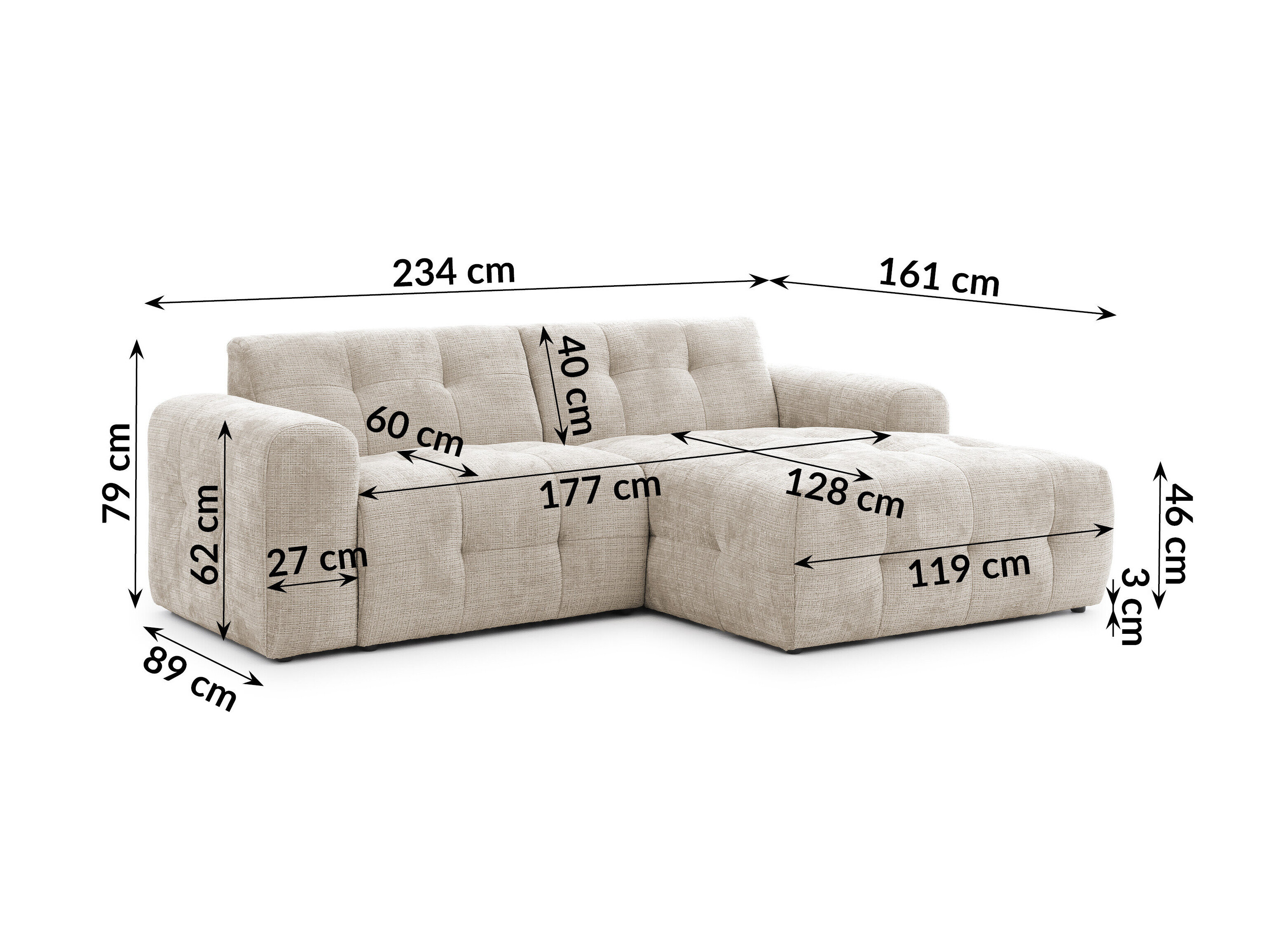 Gestoffeerde meubelset Rocklin 183 (Cremona 14)