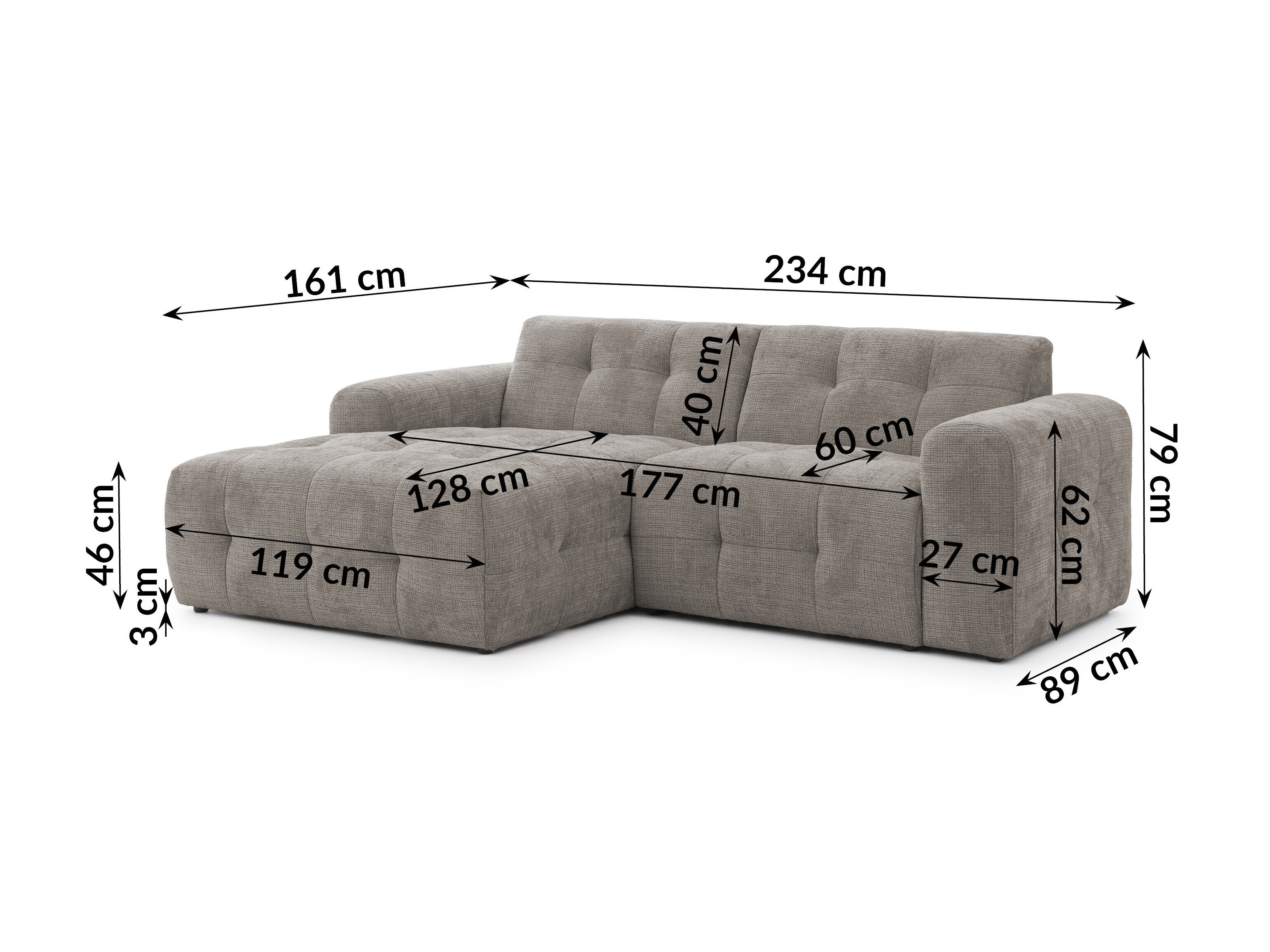 Gestoffeerde meubelset Rocklin 183 (Cremona 24)