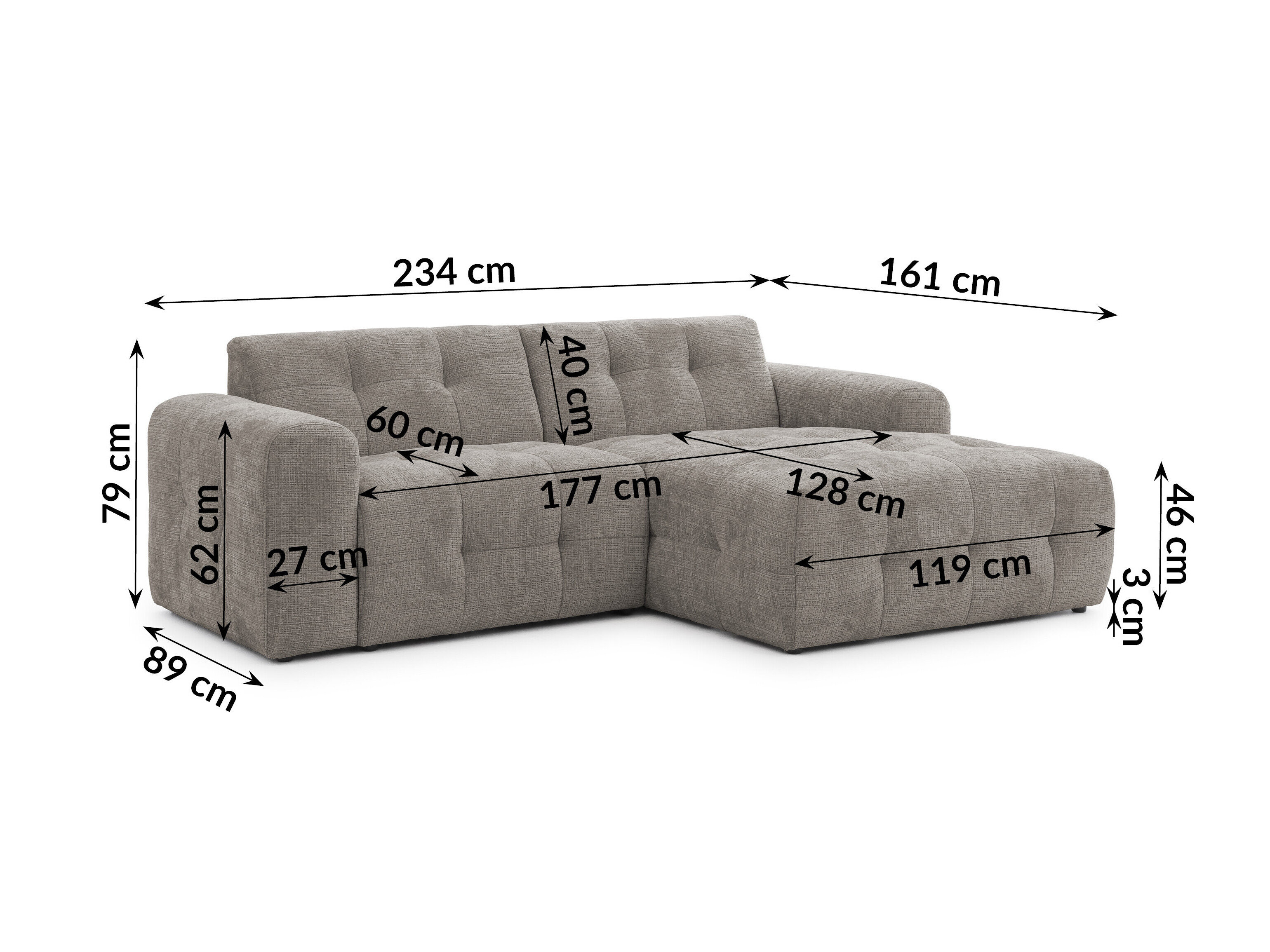 Gestoffeerde meubelset Rocklin 183 (Cremona 24)