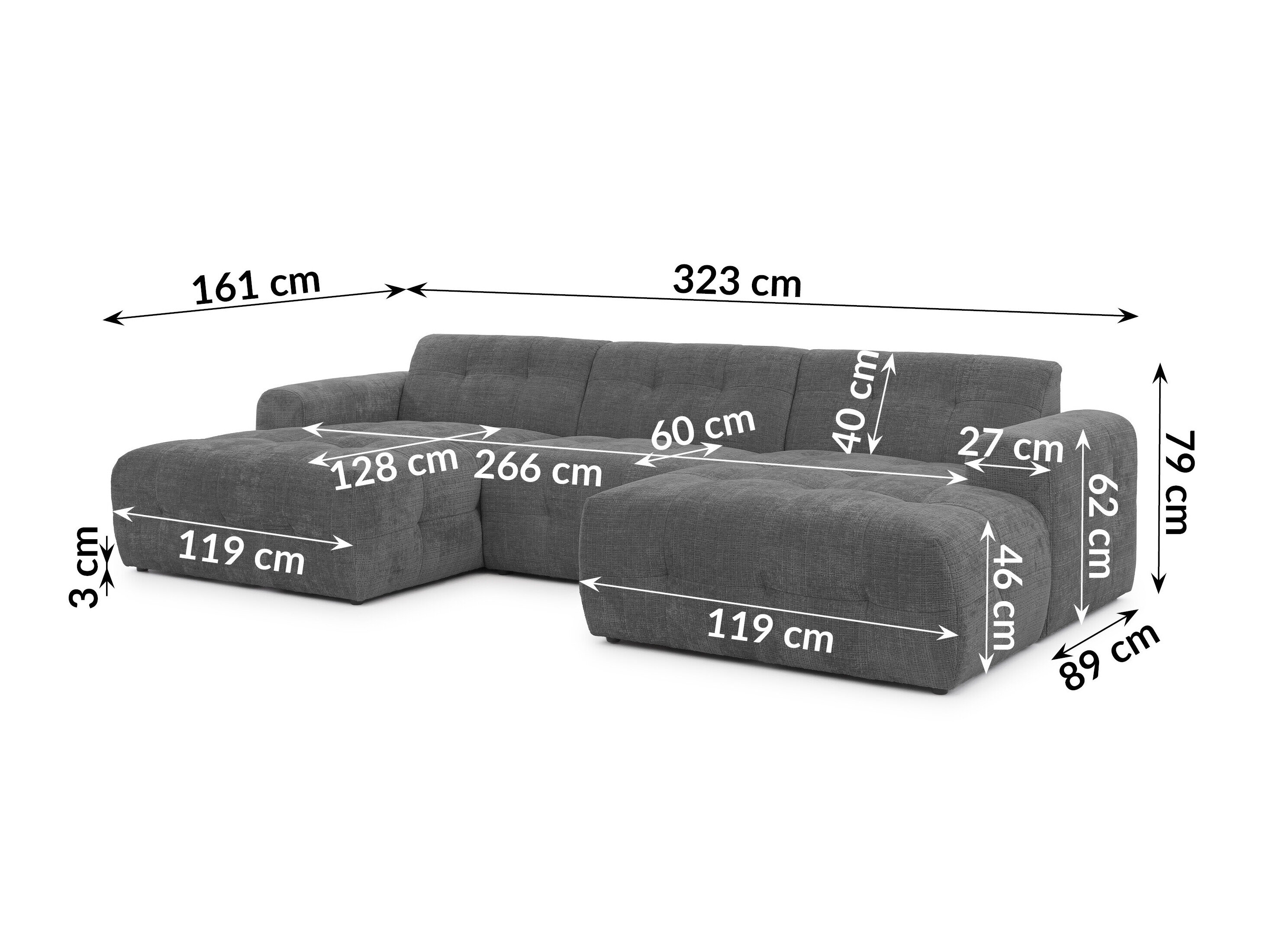 Gestoffeerde meubelset Rocklin 185 (Cremona 95)