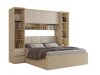 Soveværelsessæt Nolcala 124 (Egetræ + Beige)