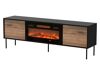 Meuble TV Flosoru 108 (Noyer + Noir)