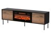 TV-bord Flosoru 108 (Valnød + Sort)
