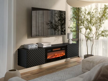 TV-meubel Charlotte 207 (Zwart)