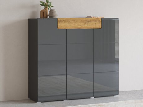 Kommode Torsone 112 (Antracit + Gloss antracit + Grandson eg)