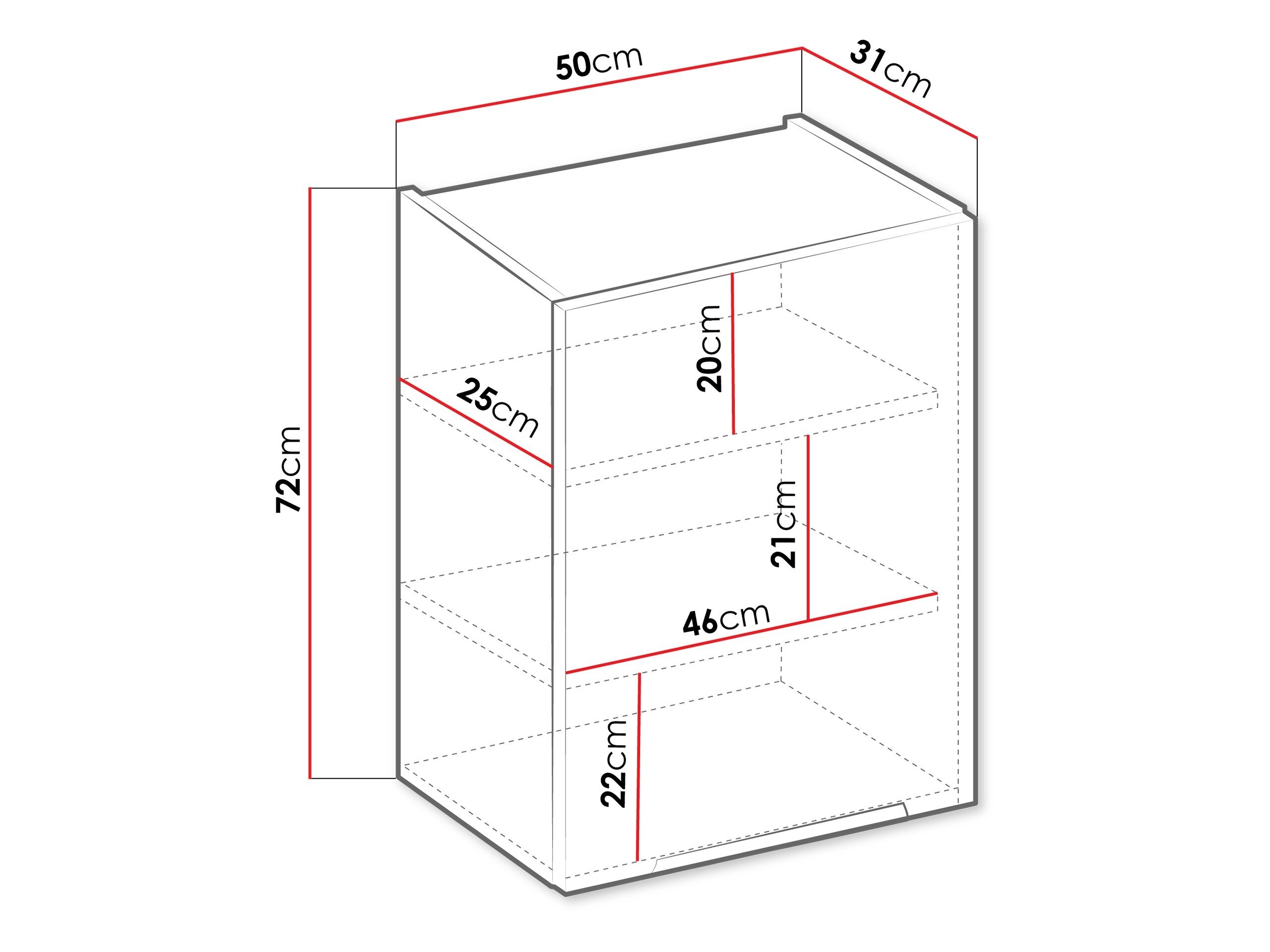 Modulvægskab Sole 122