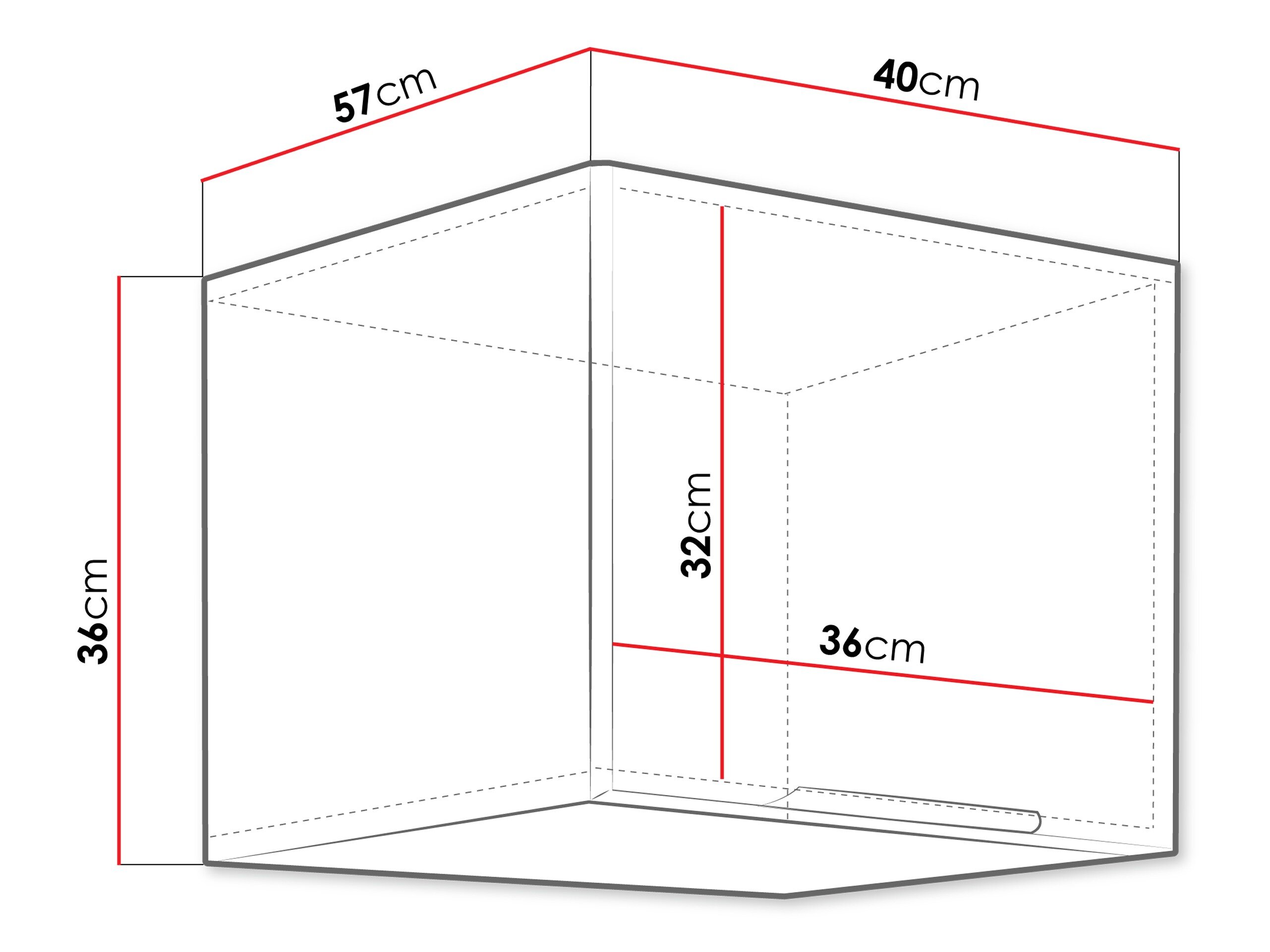 Modulvægskab Sole 127