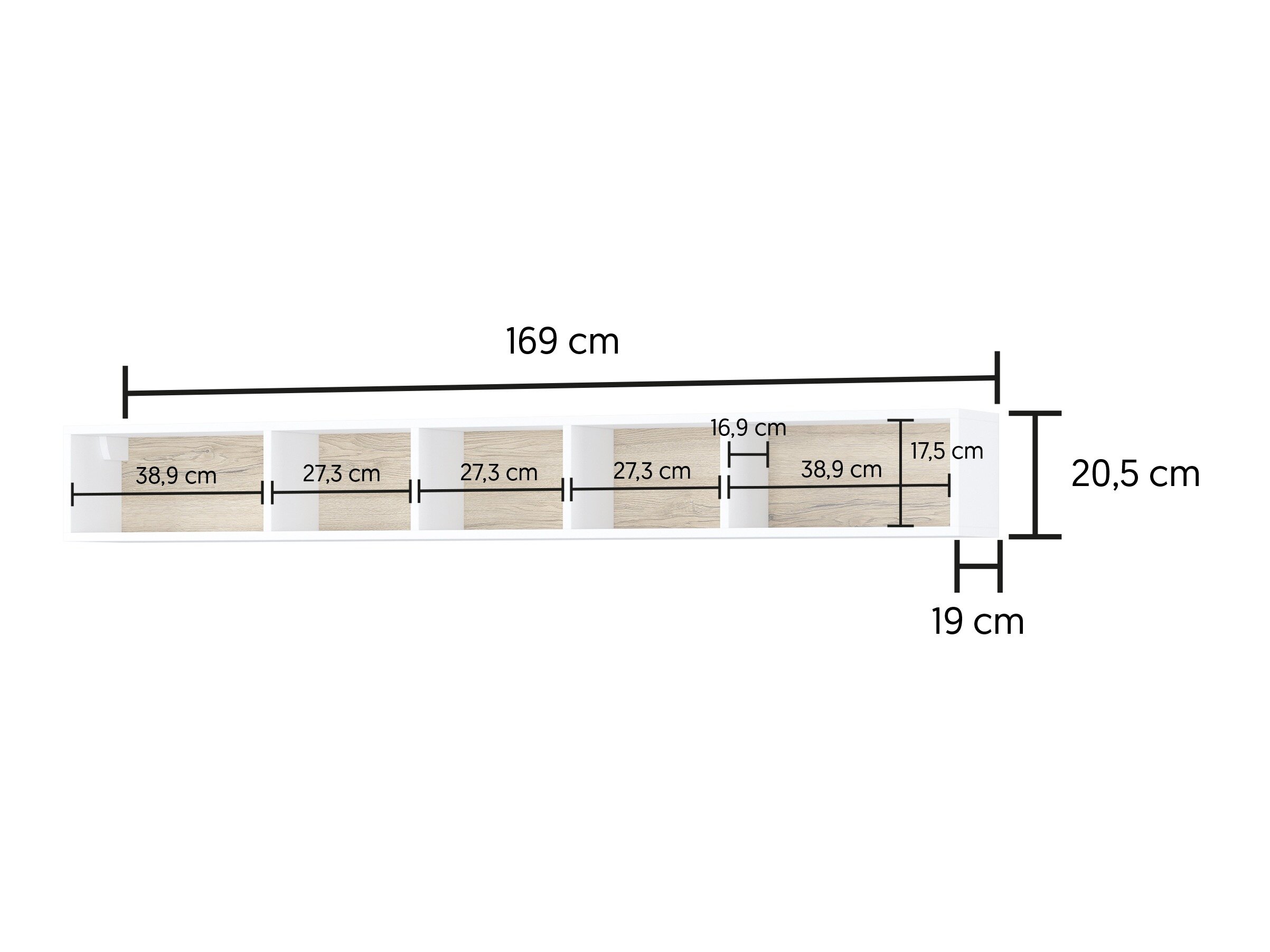 Vægreol Torsone 105 (Hvid)