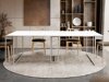 Inklapbare tafel Oswego 180 (Wit + Kasjmier)