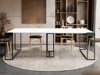 Inklapbare tafel Oswego 180 (Wit + Zwart)