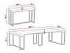 Inklapbare tafel Oswego 180 (Zwart + Grafiet)