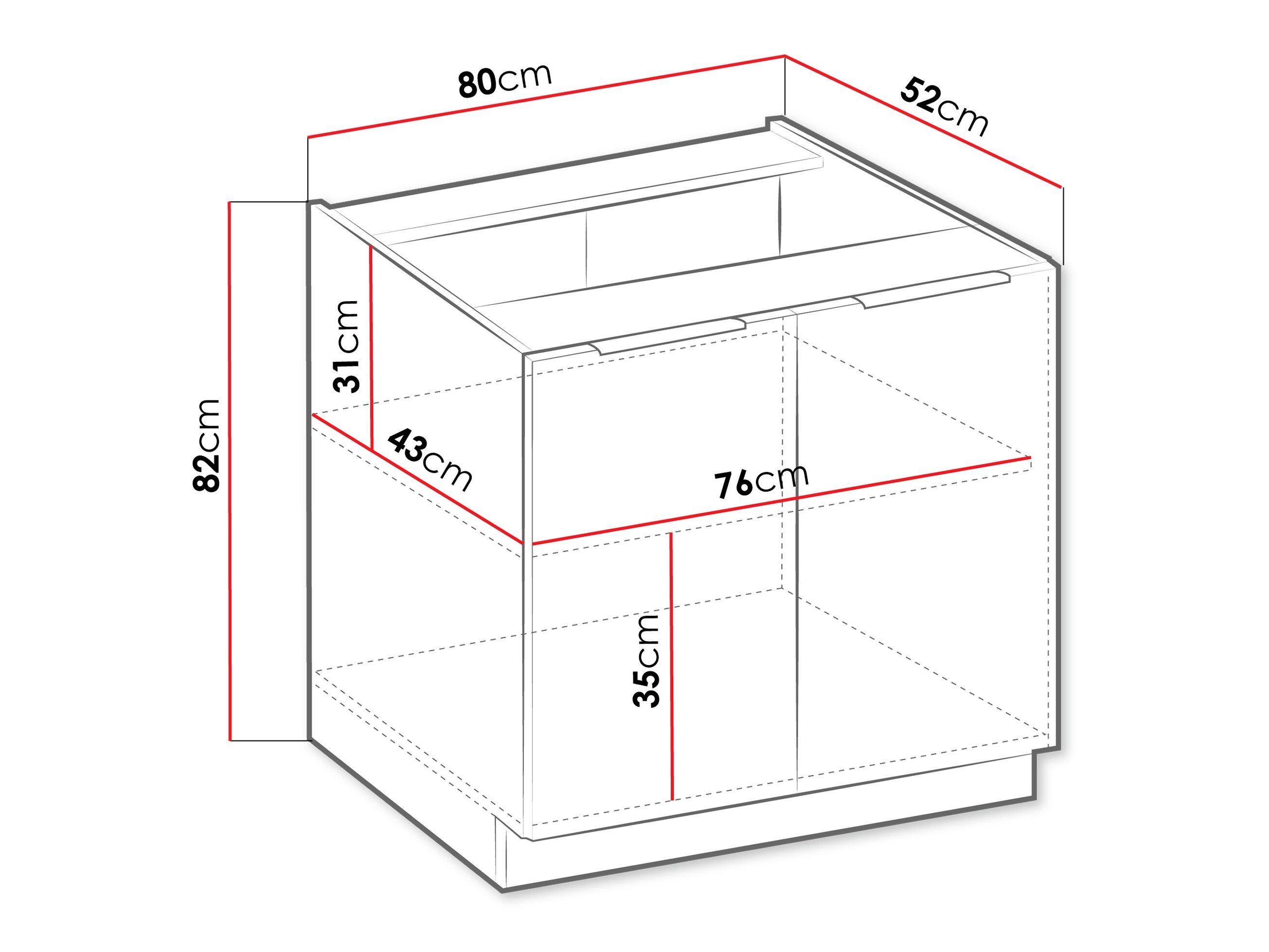 Modulaire kast met deuren Sole 146