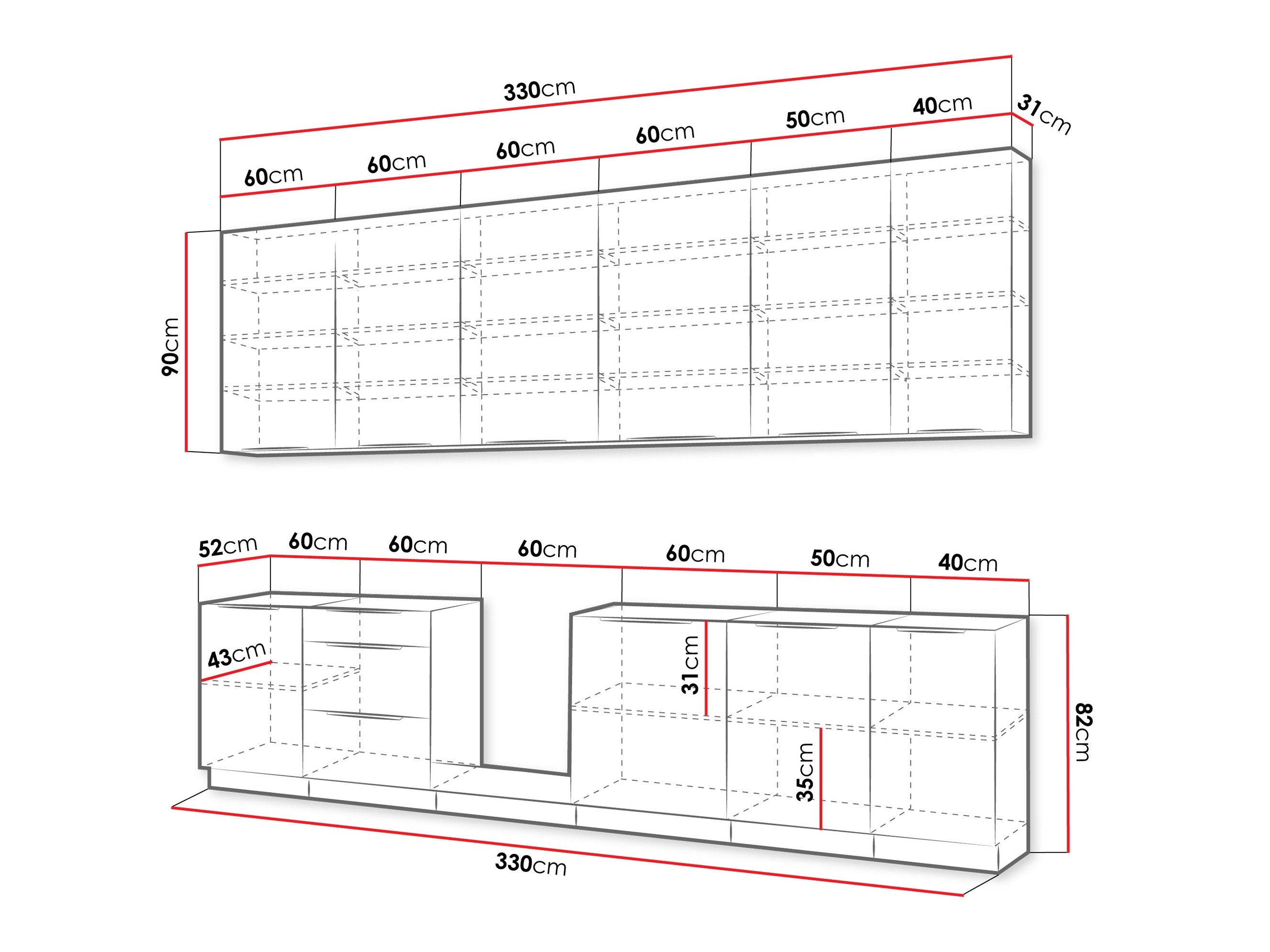 Modulkøkkensæt Sole 159
