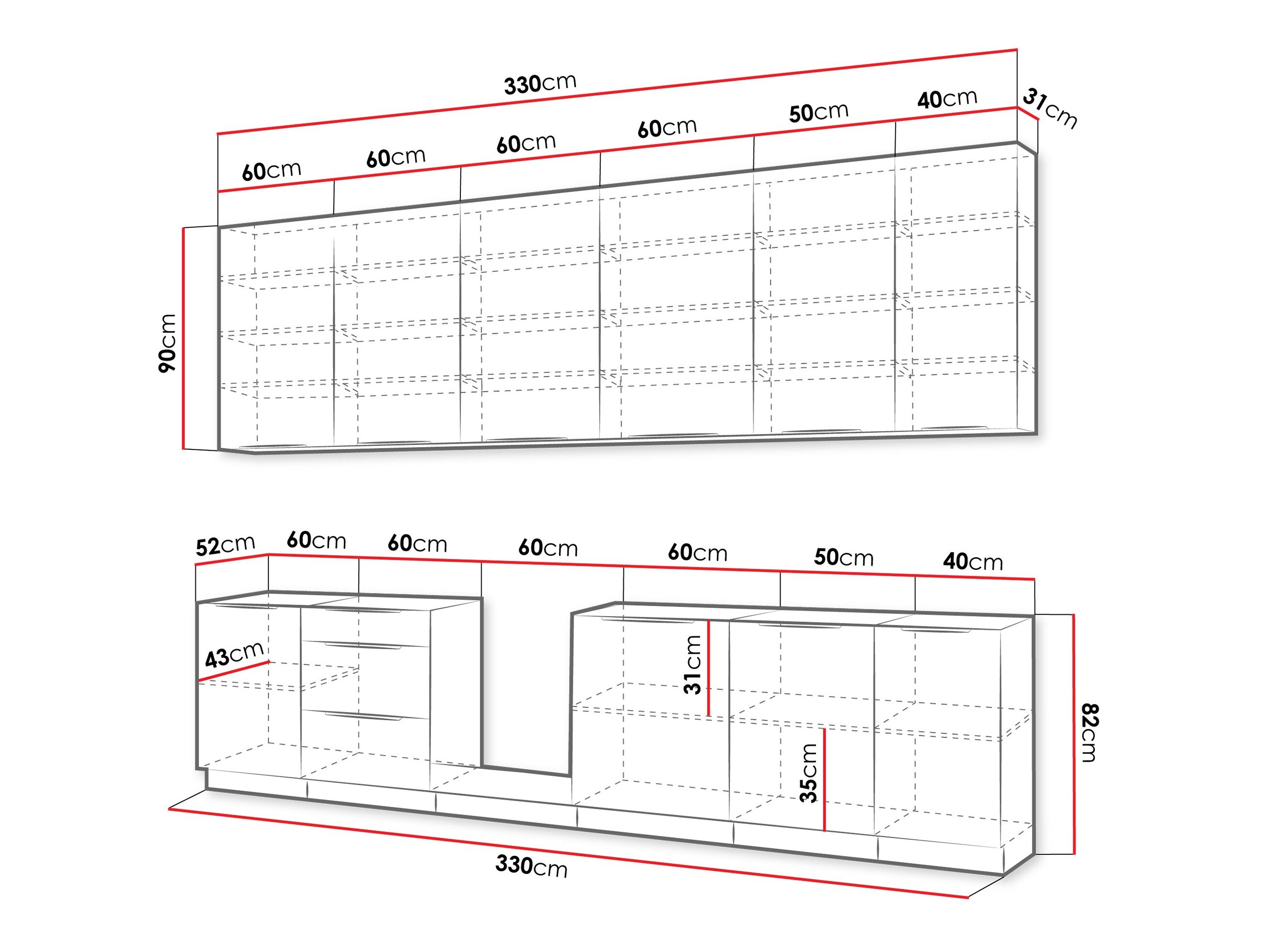 Modulkøkkensæt Sole 159