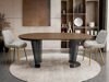 Table Oswego 179 (Noir + Noix sombre)