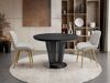 Tafel Oswego 179 (Zwart + Zwart marmer)