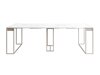 Inklapbare tafel Oswego 180 (Wit marmer + Kasjmier)