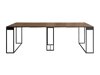 Inklapbare tafel Oswego 180 (Zwart + Donker notenhout)