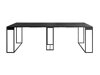 Inklapbare tafel Oswego 180 (Zwart + Zwart marmer)