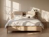 Krevet Ruvcamu 109 (Hrast + Taupe)