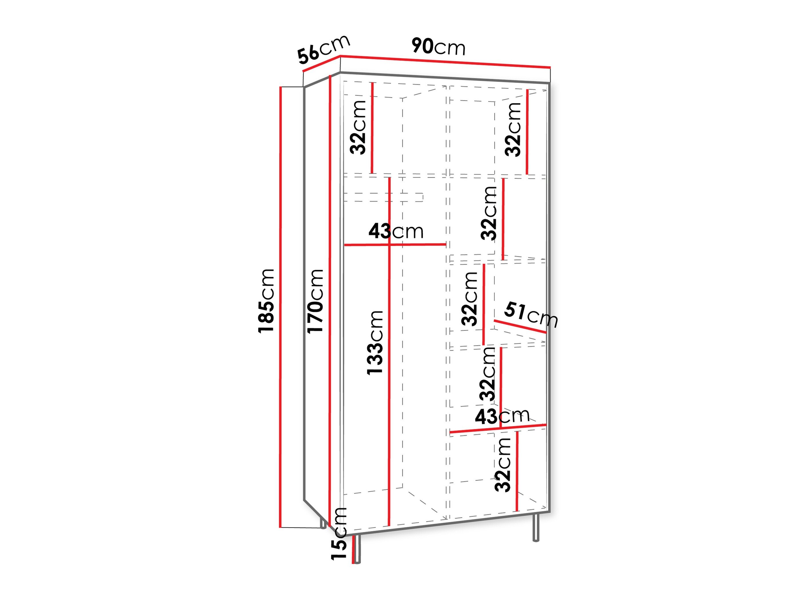 Garderobeskab Comfivo Belviro 109