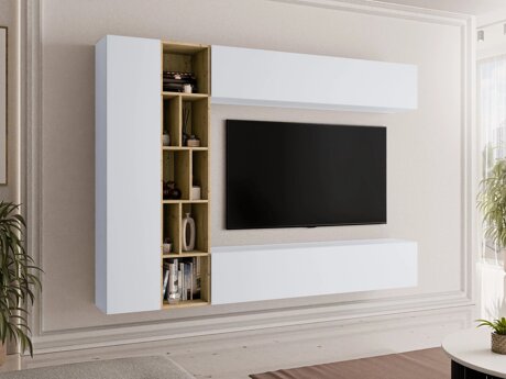 Stuemøbelsæt Comfivo Natura (Hvid + Artisan eg)