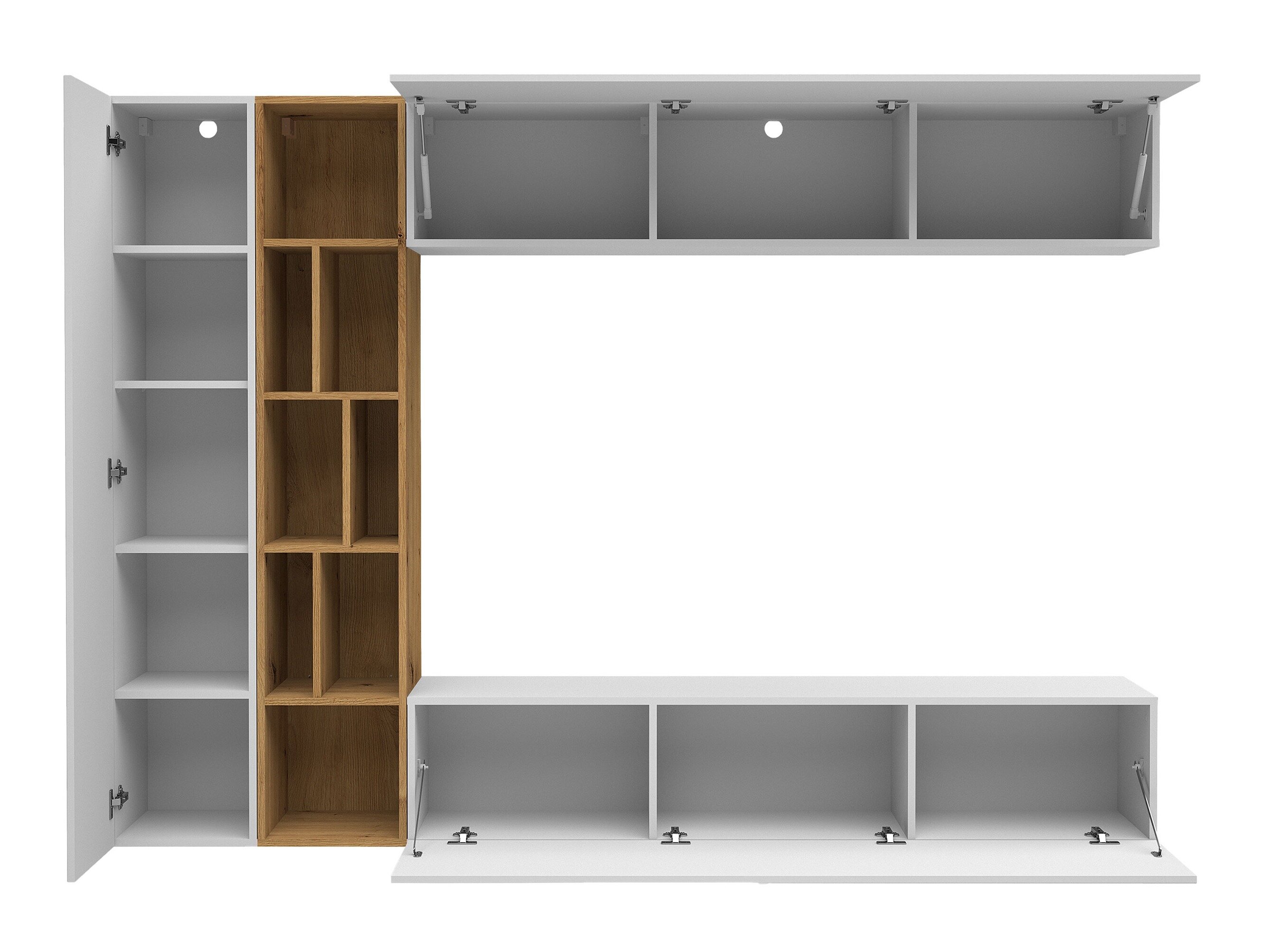 Stuemøbelsæt Comfivo Natura (Valnød + Sort marmor)