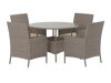 Tafel en stoelen set Dallas 5242
