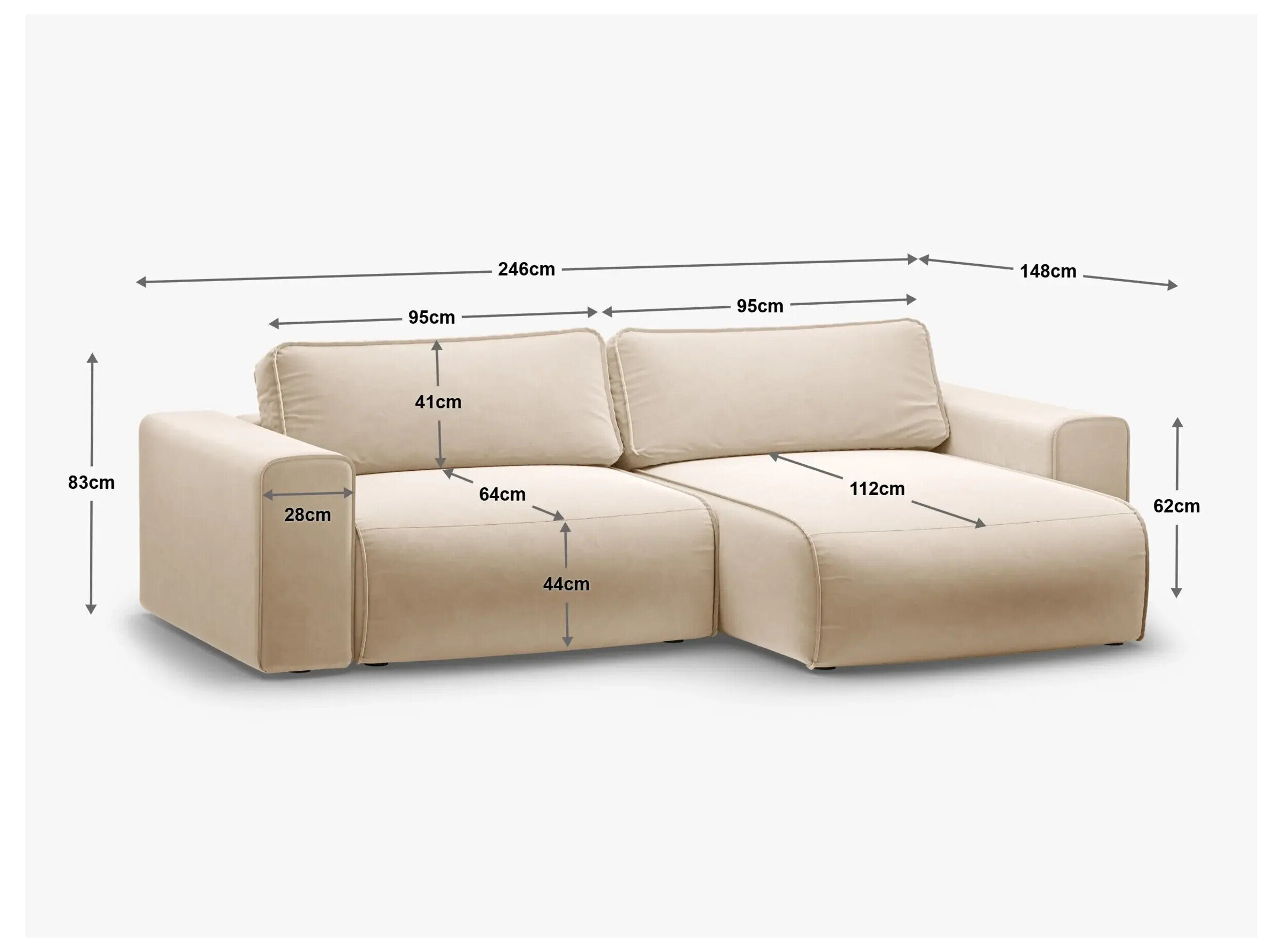 Kotna garnitura Beckley 352 (Paris Beige)