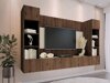 Woonkamerset Comfivo Salix I (Notenhout + Licht Travertine)