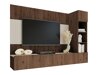 Woonkamerset Comfivo Salix II (Notenhout + Licht Travertine)