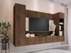 Woonkamerset Comfivo Salix IV (Notenhout + Licht Travertine)