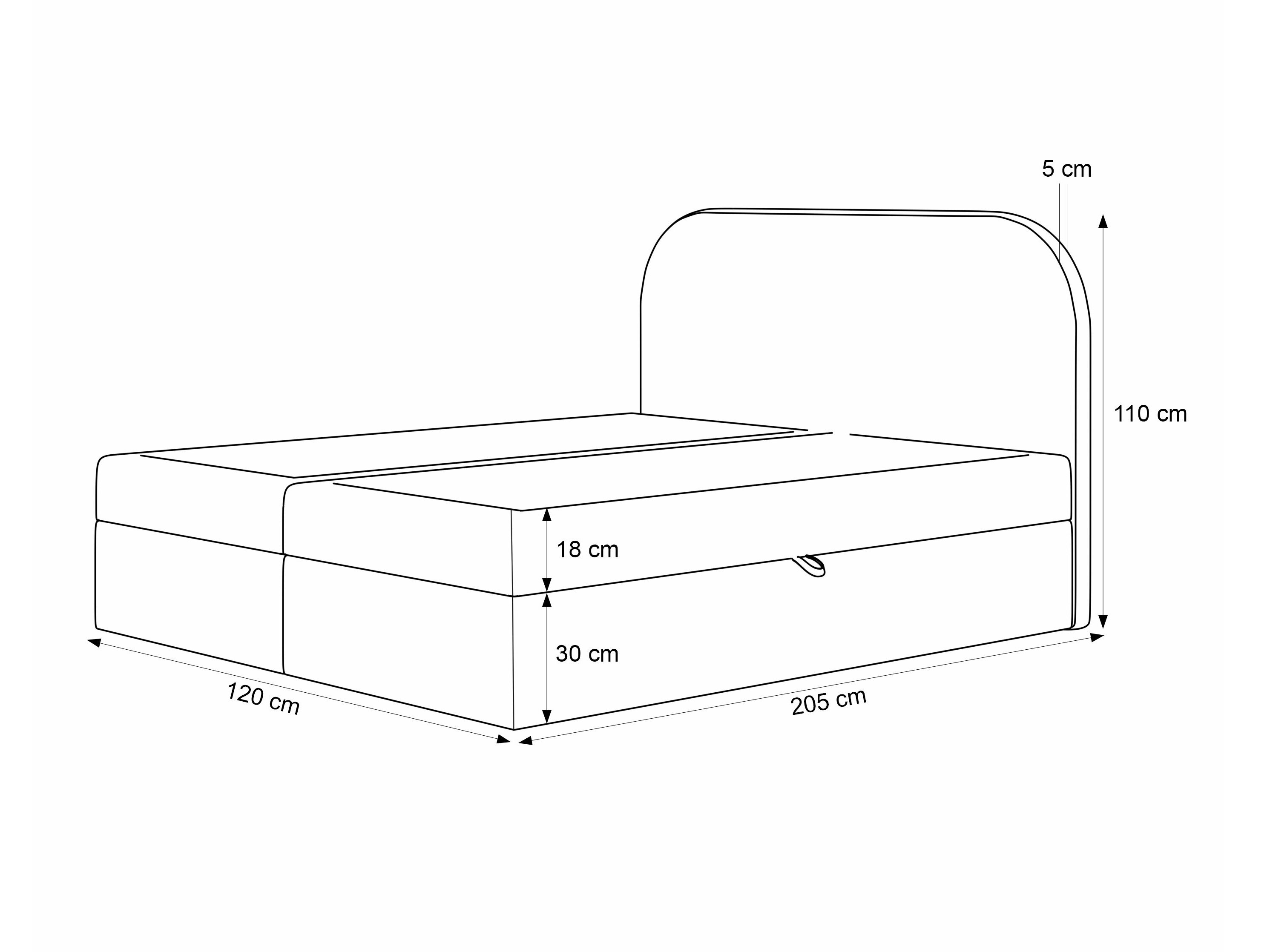 Boxspring Martinez 131 (Lumi 04)