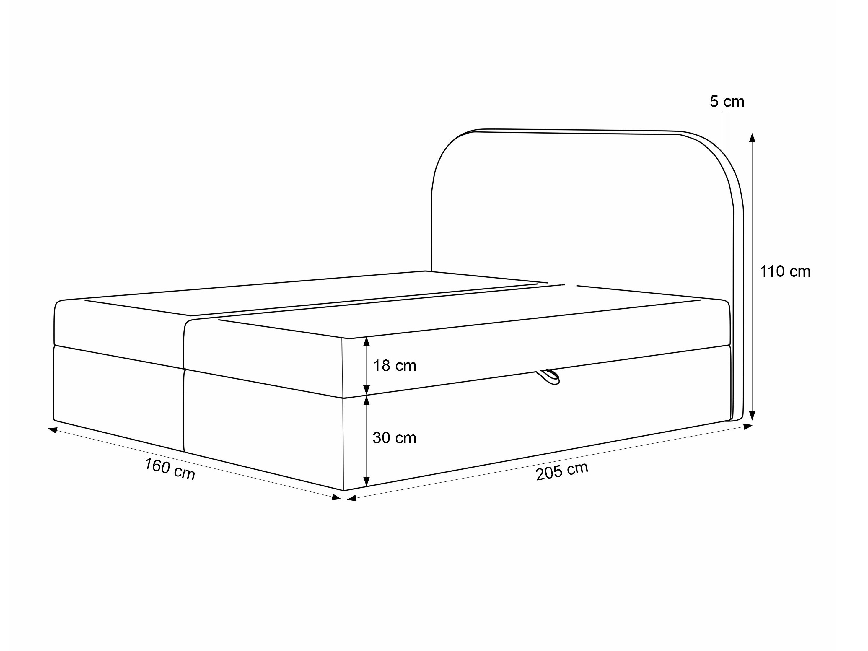 Boxspring Martinez 131 (Lumi 56)