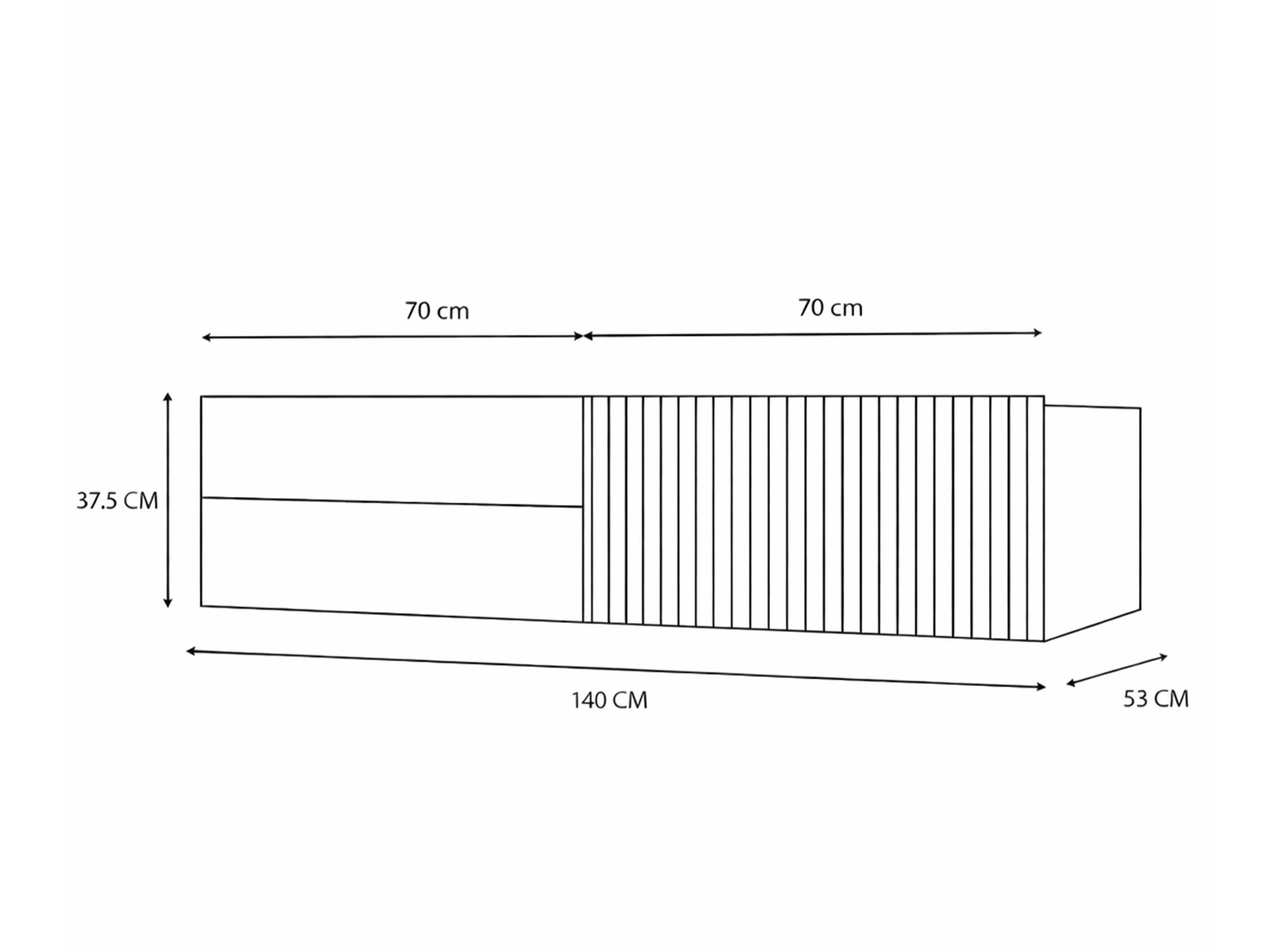 Vægbadeværelsesskab til håndvask Mandeville 363 (Kashmir)