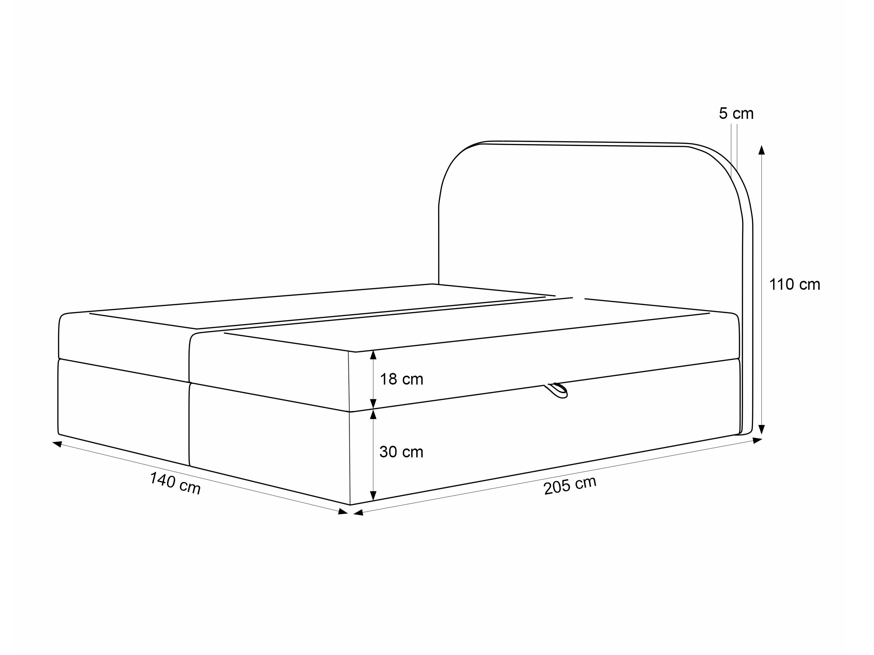 Boxspring Martinez 131 (Lumi 84)