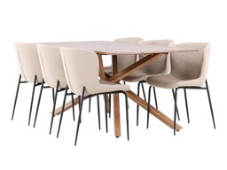 Eetkamerset Dallas 5102 (Beige)